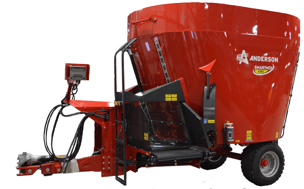 ANDERSON | Feed Mixer | A380 | Vertical Mixer | Single Auger (Right Side Trap Discharge)| 380-500 cu ft | Minimum 75 HP | For Tractor