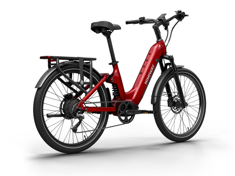 Himiway | Electric Bike | Model A7 Commuter | 27.5 x 2.4” Tires | 750W Hub Motor | 65 Mile Range | 400 lb Payload | Full Suspension Comfort | For Urban Comfort & All-Terrain Exploration