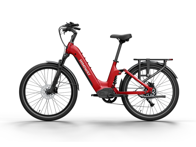 Himiway | Electric Bike | Model A7 Commuter | 27.5 x 2.4” Tires | 750W Hub Motor | 65 Mile Range | 400 lb Payload | Full Suspension Comfort | For Urban Comfort & All-Terrain Exploration