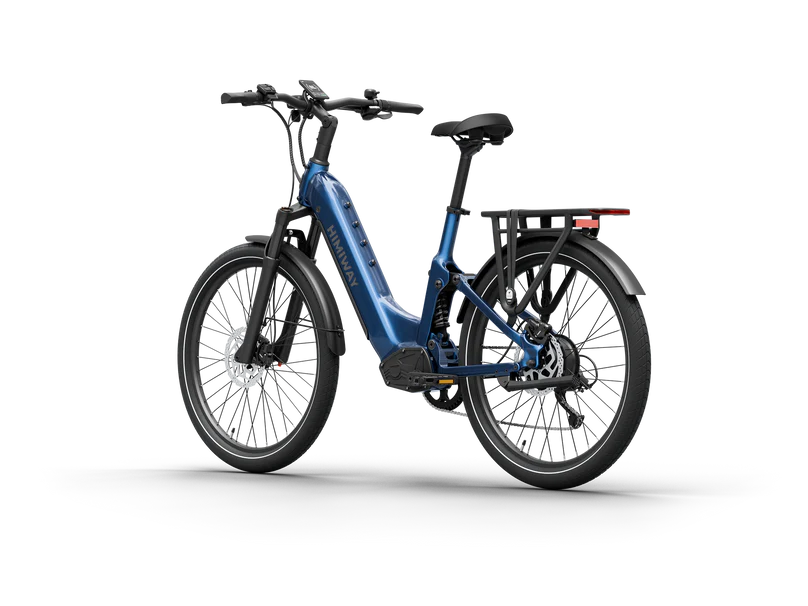 Himiway | Electric Bike | Model A7 Commuter | 27.5 x 2.4” Tires | 750W Hub Motor | 65 Mile Range | 400 lb Payload | Full Suspension Comfort | For Urban Comfort & All-Terrain Exploration