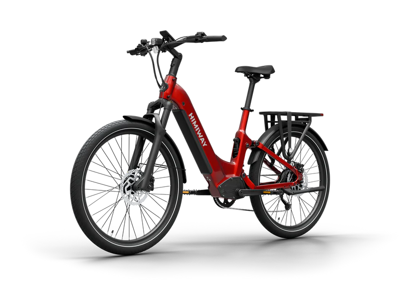 Himiway | Electric Bike | Model A7 Commuter | 27.5 x 2.4” Tires | 750W Hub Motor | 65 Mile Range | 400 lb Payload | Full Suspension Comfort | For Urban Comfort & All-Terrain Exploration