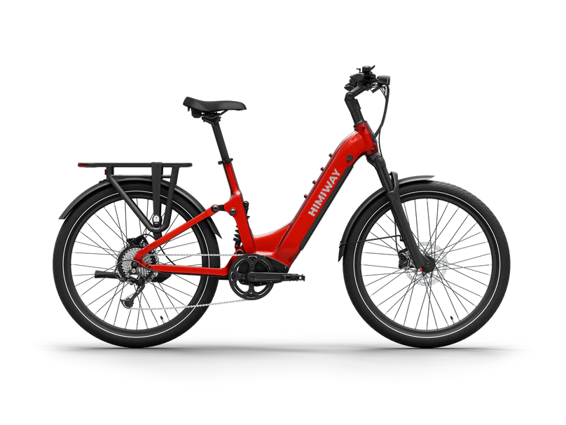 Himiway | Electric Bike | Model A7 Commuter | 27.5 x 2.4” Tires | 750W Hub Motor | 65 Mile Range | 400 lb Payload | Full Suspension Comfort | For Urban Comfort & All-Terrain Exploration