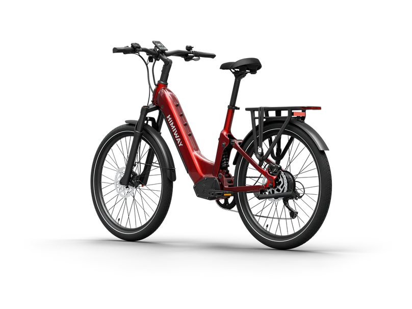 Himiway | Electric Bike | Model A7 Commuter | 27.5 x 2.4” Tires | 750W Hub Motor | 65 Mile Range | 400 lb Payload | Full Suspension Comfort | For Urban Comfort & All-Terrain Exploration