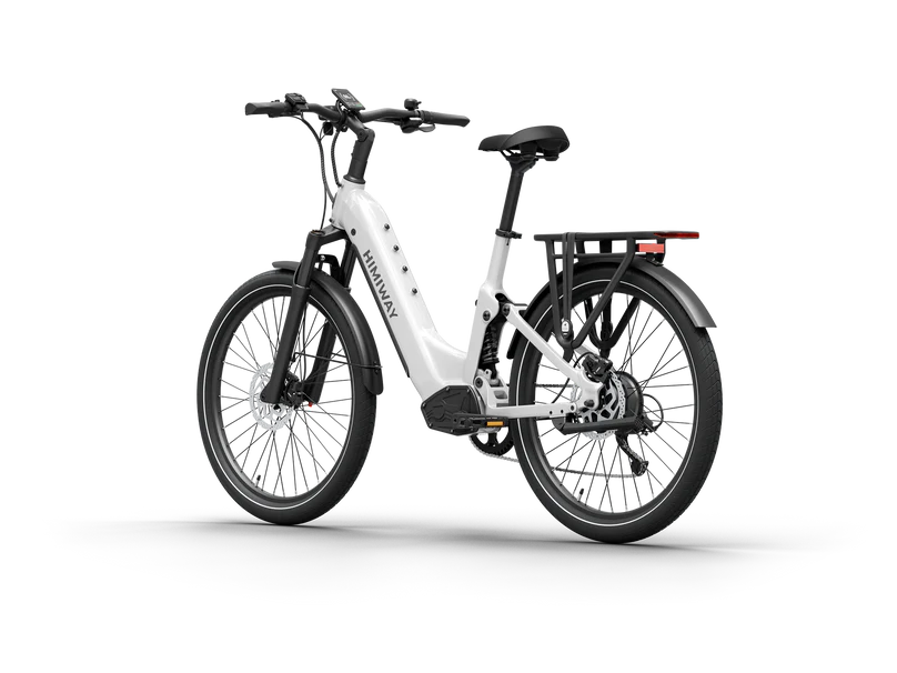 Himiway | Electric Bike | Model A7 Commuter | 27.5 x 2.4” Tires | 750W Hub Motor | 65 Mile Range | 400 lb Payload | Full Suspension Comfort | For Urban Comfort & All-Terrain Exploration