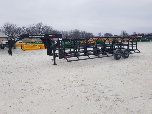 2024 Industrias America Double Dump Hay Trailer 12X4 | Cradle Length 24' | Pull Type