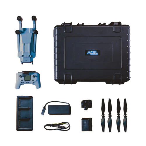 ACSL SOTEN | Enterprise Drone Basic Bundle | Ready to Fly Drone, Battery, Remote & Case | 1.7 kg | IP43 Rated | Lightweight & Foldable