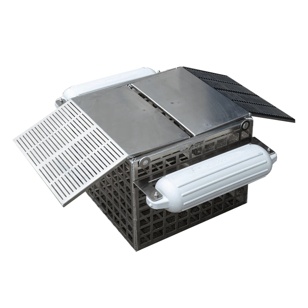 ASF Aluminum Turtle Trap | Capacity 2 Gravity Catch Ramps | Width 24" inches