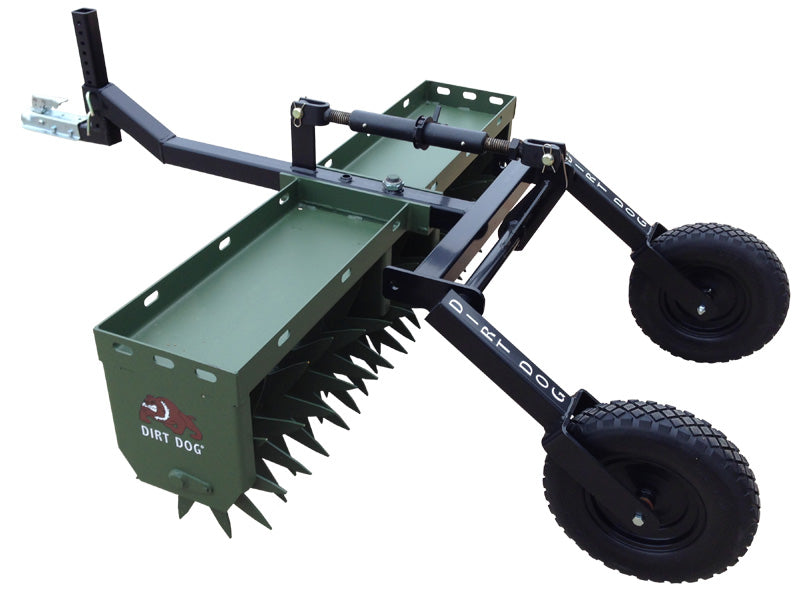 Dirt Dog ATV Equipment – Aerator | Model ARV Series | Overall Width 49", 62" & 74" inches | Horsepower 18–25 HP | For ATV/UTVs