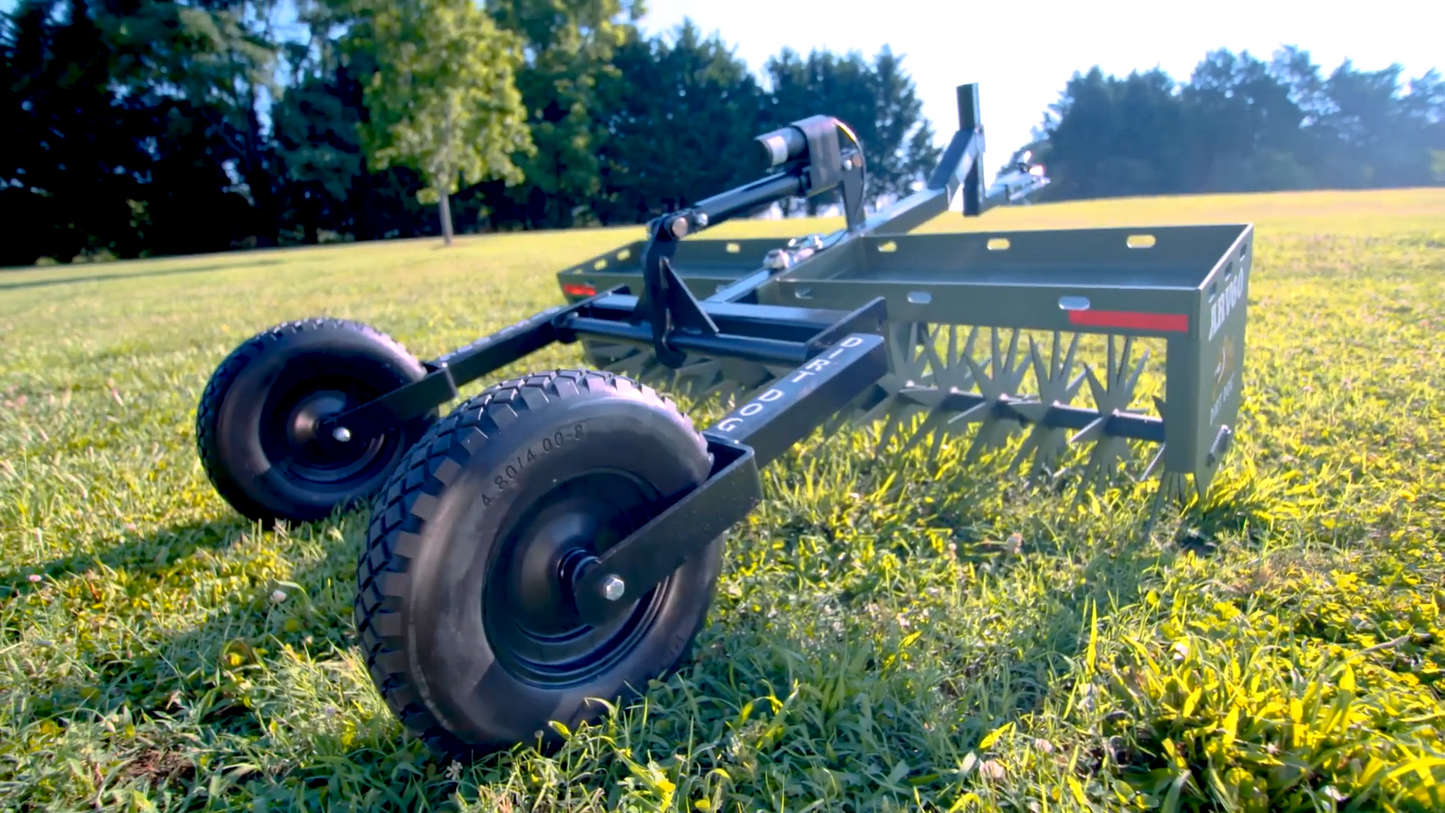 Dirt Dog ATV Equipment – Aerator | Model ARV Series | Overall Width 49", 62" & 74" inches | Horsepower 18–25 HP | For ATV/UTVs