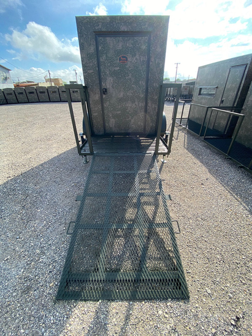 AWS Blind | Insulated Trailer Deer Blind | Model 5x5, 5x7, 5x9 Sizes | Widths 60", 84", 108" | All-Steel, Foam Insulated | For Deer Hunting, Wildlife Observation & Ranch Use
