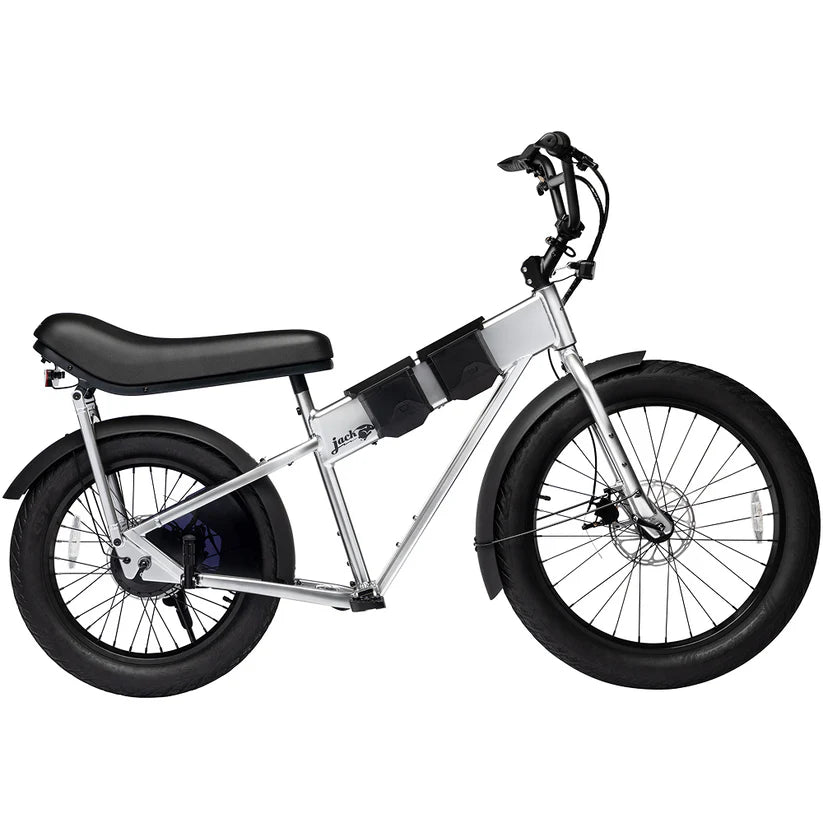 JackRabbit | Micro Electric Bike | Model MG Doble | Lightweight 2-Up Electric Micro Hauler | 20” & 24” Street Tires | 749W Cargo Motor | 48+ Mile Range | For Urban, Travel & Everyday Missions