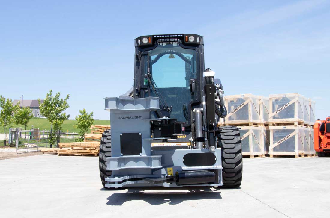 Baumalight Tree Shear With Buncher | Model ISH/ISR Series | Limb Cutting Size 10" & 12" | Hydraulic Flow 10 To 60 GPM | For Skid Steers