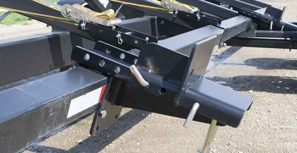 Demco | Heavy Duty Combine Header Transport Trailer | Model HT52HD | Dimension 62’ 6” | GVW 20,000 lbs | Horsepower 400 To 500 HP | For Tractor