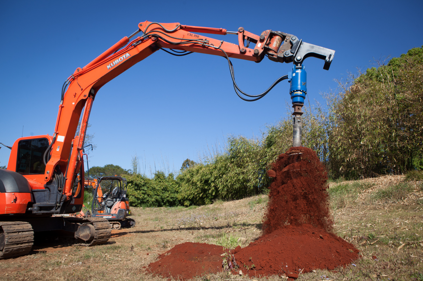 Auger Torque | Earth Drill | Model 48000-80 | Unit Height 61.26 Inches | Unit Diameter 15.98 Inches | Machine Size 21 To 45 Ton | For Excavators