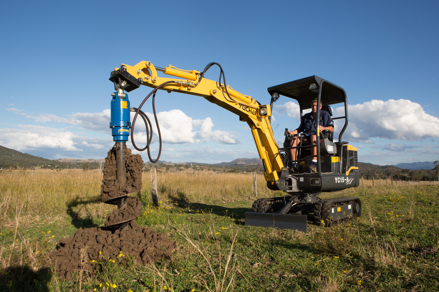Auger Torque | Auger Range | Models PA Series | 22" To 60" Diameter | 4.33" Square Shaft | Machine Size 17 To 45 Tons | For Excavators