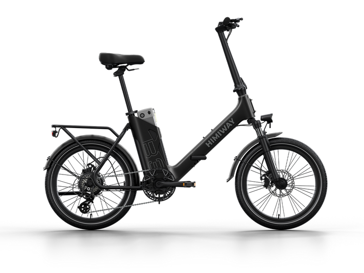 Himiway Foldable Electric Commuter Bike | Model B-3 | Length 63.8" | Battery 48V 15Ah | Range 70 Miles | 500W Hub Motor