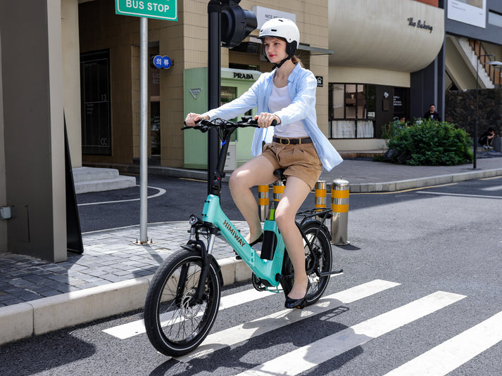 Himiway Foldable Electric Commuter Bike | Model B-3 | Length 63.8" | Battery 48V 15Ah | Range 70 Miles | 500W Hub Motor
