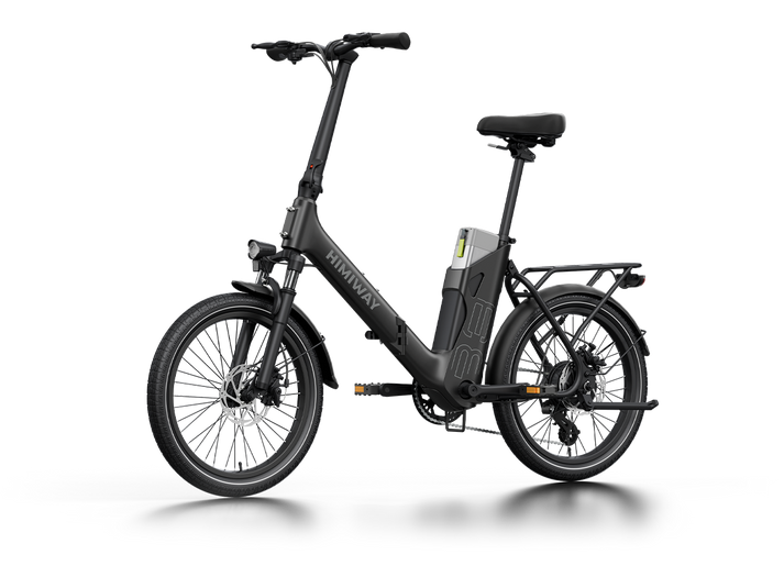 Himiway Foldable Electric Commuter Bike | Model B-3 | Length 63.8" | Battery 48V 15Ah | Range 70 Miles | 500W Hub Motor