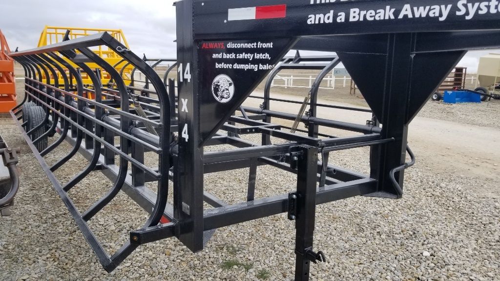 2024 Industrias America Double Wide Hay Trailer | Model 14x4 (Manual Jack Dump) | Length 28' | Pull Type