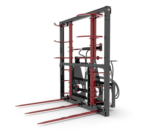 HLA Attachments | Hydraulic Bale Claw | Model BC647232 | Width 64" | Tine Spacing 23" Inches | For Skid Steers & Tractor Loaders