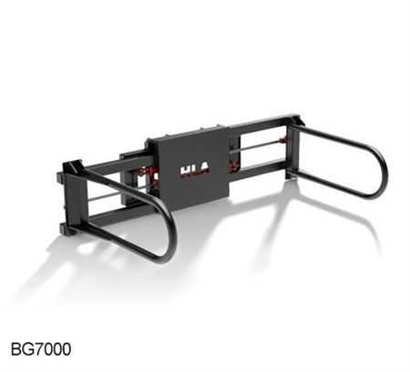 HLA Attachments Square Bale Squeeze Less Loader Mount | Arm Length 50" inches | For Tractor/Skid Steer