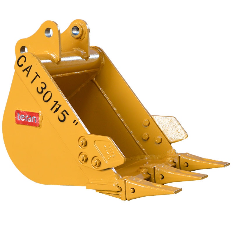 Teran Heavy-Duty Excavator Bucket | Model BKT-301 | Digging Width 12" to 30" Inch | Capacity 0.03 to 0.07 Cubic Meters | For Excavators