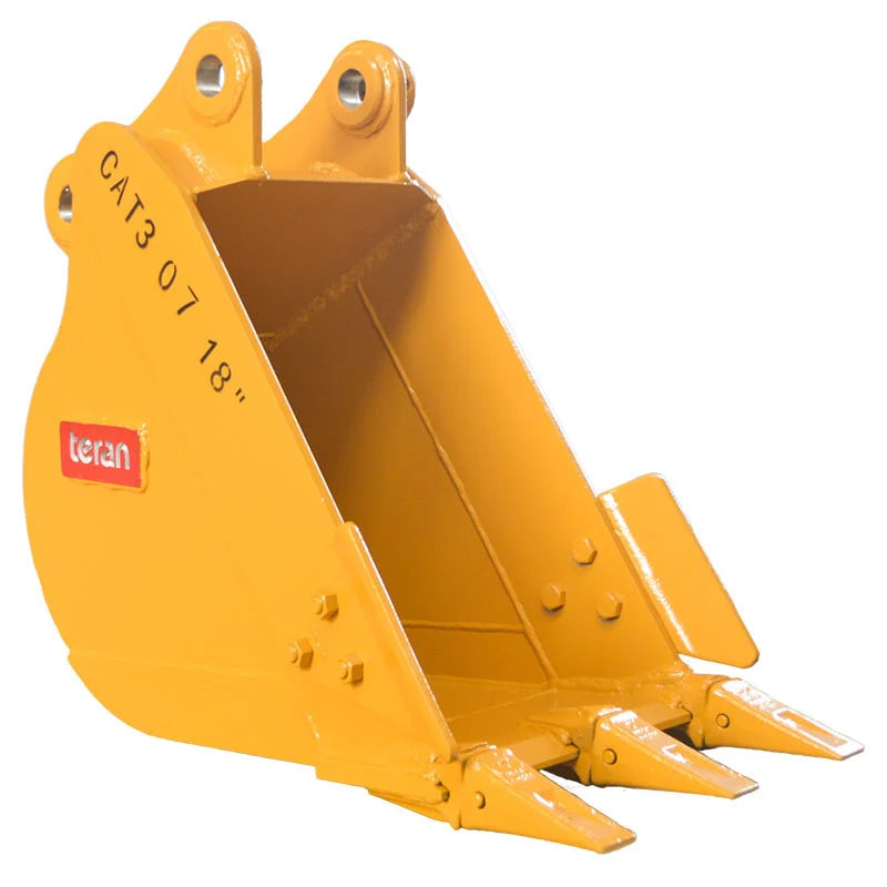 Teran Heavy-Duty Excavator Bucket | Model BKT-307 | Digging Width 12" to 48" Inch | Capacity 0.10 To 0.52 Cubic Meters | For Excavator