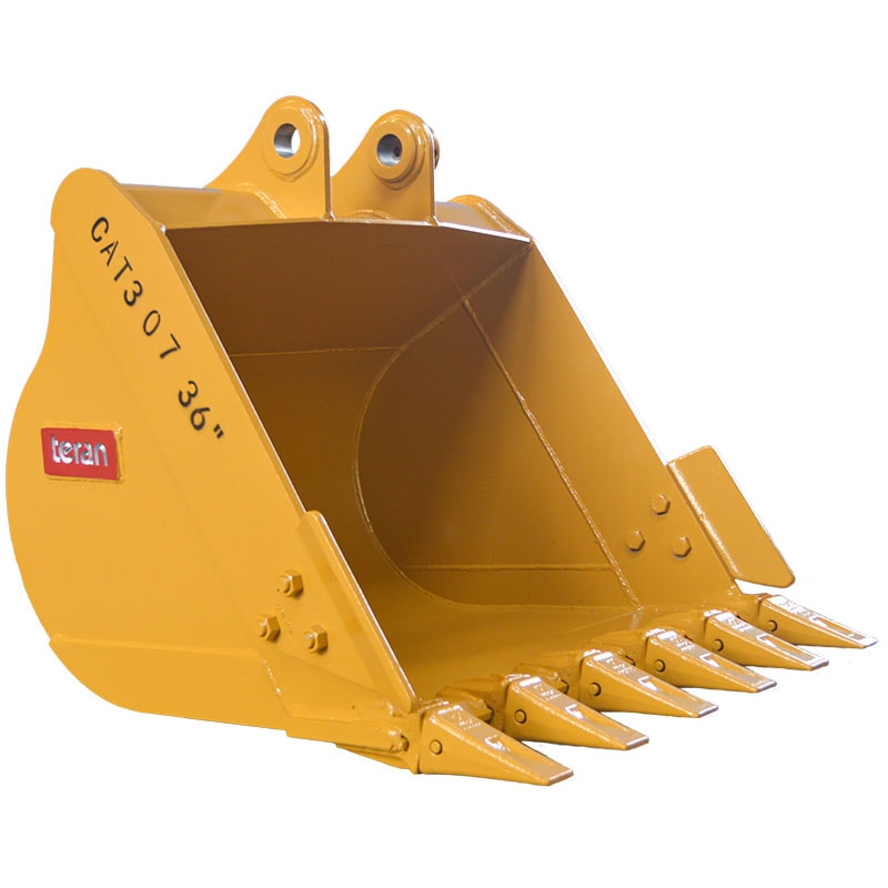 Teran Heavy-Duty Excavator Bucket | Model BKT-307 | Digging Width 12" to 48" Inch | Capacity 0.10 To 0.52 Cubic Meters | For Excavator