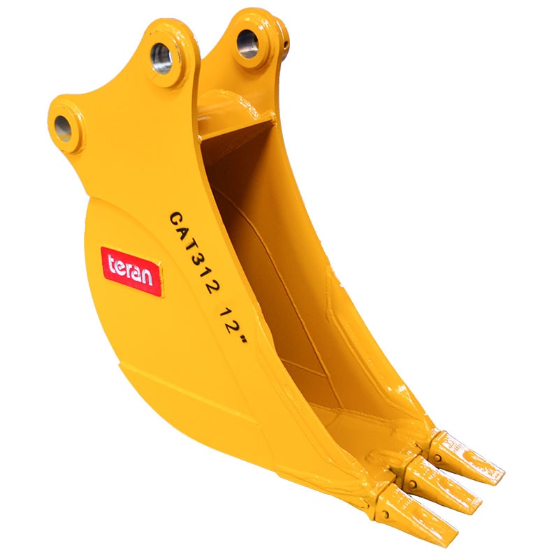 Teran Heavy-Duty Excavator Bucket | Model BKT-312 | 12" to 48" Inch Digging | Capacity 0.10 to 0.67 Cubic Meters | For Excavators