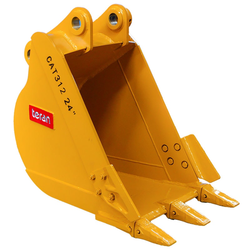 Teran Heavy-Duty Excavator Bucket | Model BKT-312 | 12" to 48" Inch Digging | Capacity 0.10 to 0.67 Cubic Meters | For Excavators