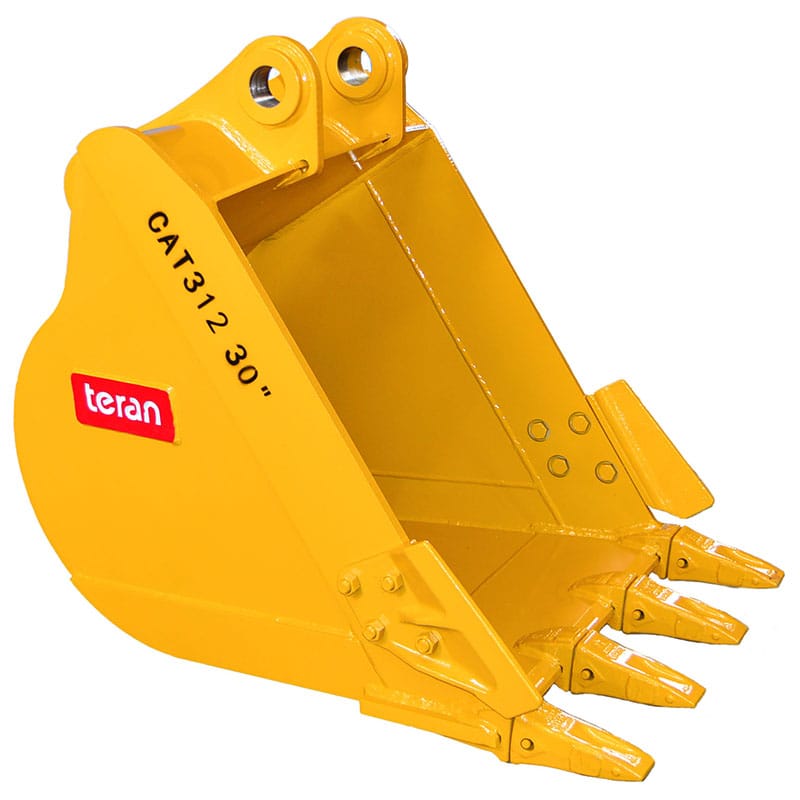 Teran Heavy-Duty Excavator Bucket | Model BKT-312 | 12" to 48" Inch Digging | Capacity 0.10 to 0.67 Cubic Meters | For Excavators
