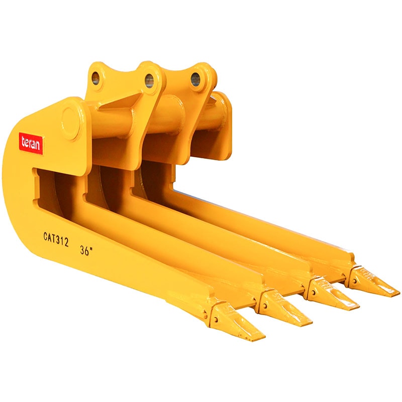Teran Caterpillar Slab Bucket | Model BKT-312, BKT-320, BKT-325D, BKT-336D & BKT-345 | Bucket Width 36", 42", 48", 54" & 60" inches | For Excavators