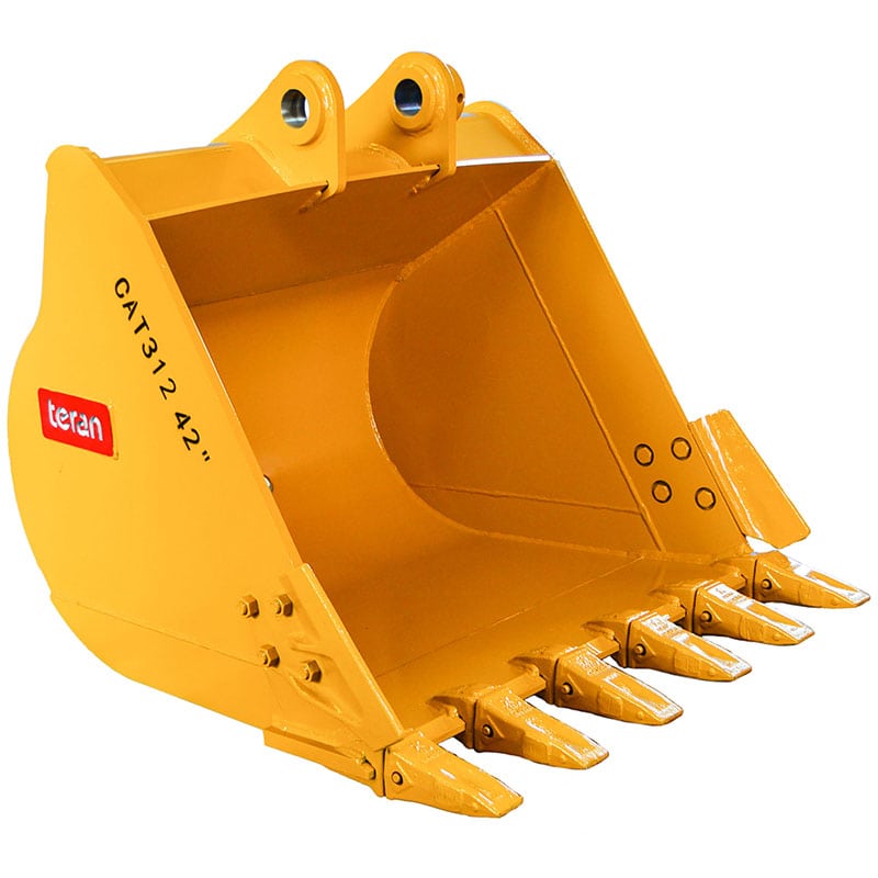 Teran Heavy-Duty Excavator Bucket | Model BKT-312 | 12" to 48" Inch Digging | Capacity 0.10 to 0.67 Cubic Meters | For Excavators