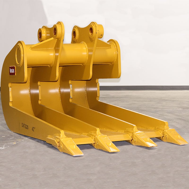 Teran Caterpillar Slab Bucket | Model BKT-312, BKT-320, BKT-325D, BKT-336D & BKT-345 | Bucket Width 36", 42", 48", 54" & 60" inches | For Excavators