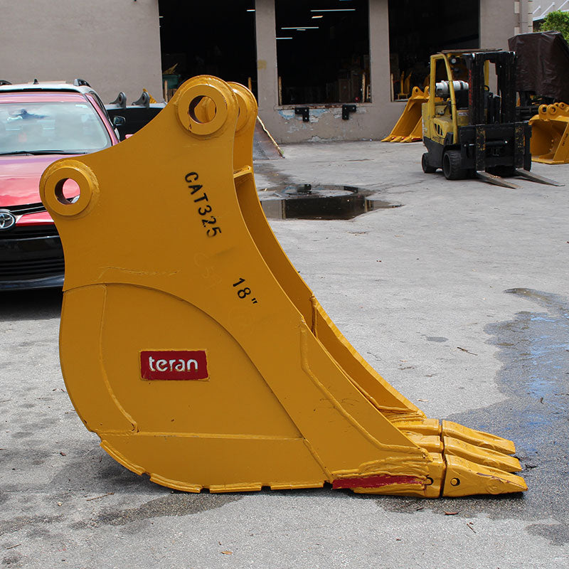 Teran Heavy Duty Excavator Bucket | Model BKT-325 HD | Digging Width 18" To 60" Inch | Size 0.33 To 1.39 Inches | For Excavators
