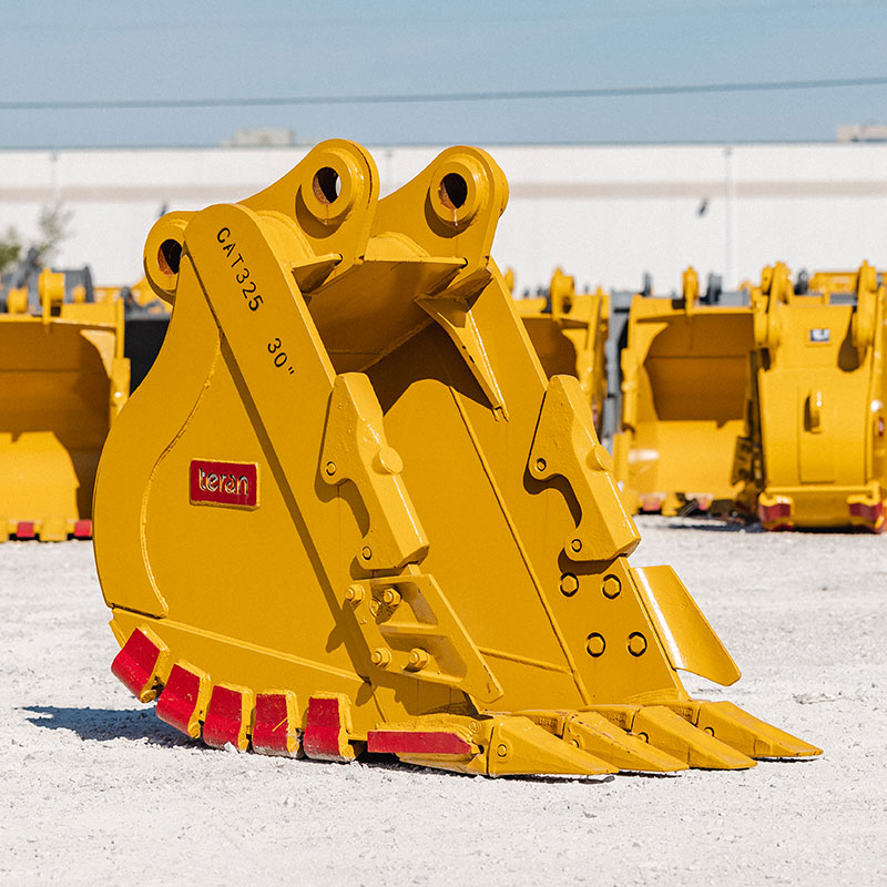 Teran Heavy Duty Excavator Bucket | Model BKT-325 HD | Digging Width 18" To 60" Inch | Size 0.33 To 1.39 Inches | For Excavators