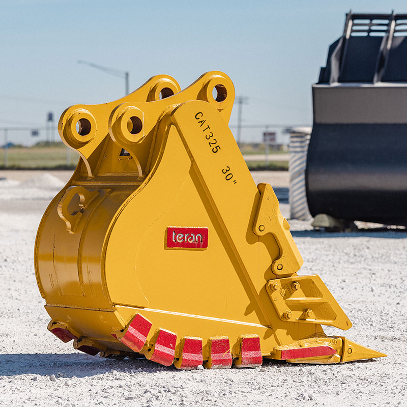 Teran Heavy Duty Excavator Bucket | Model BKT-325 HD | Digging Width 18" To 60" Inch | Size 0.33 To 1.39 Inches | For Excavators