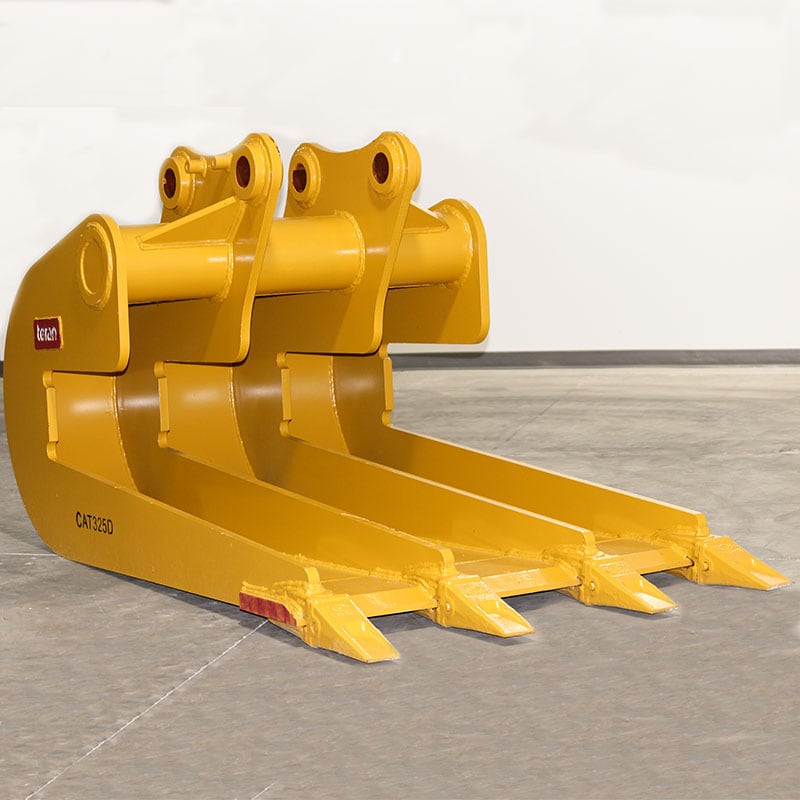 Teran Caterpillar Slab Bucket | Model BKT-312, BKT-320, BKT-325D, BKT-336D & BKT-345 | Bucket Width 36", 42", 48", 54" & 60" inches | For Excavators