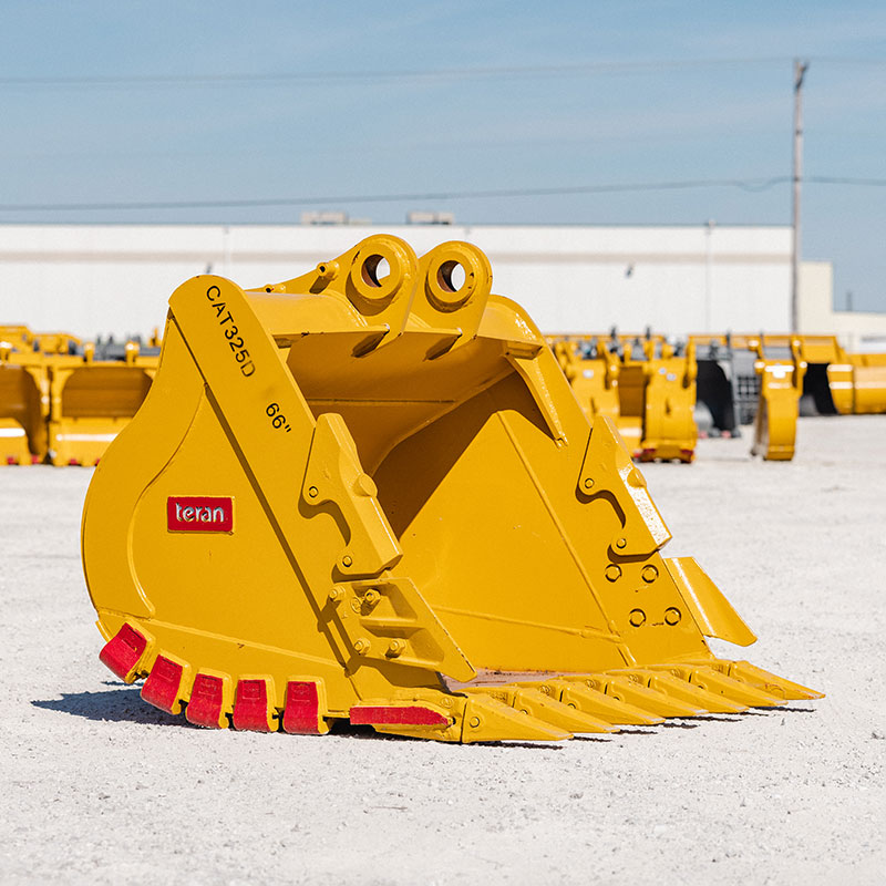Teran Heavy Duty Excavator Bucket | Model BKT-325D HD | Digging Widths 18" to 66" Inch | Capacity 0.48 To 1.59 Cubic Meters | For Excavators
