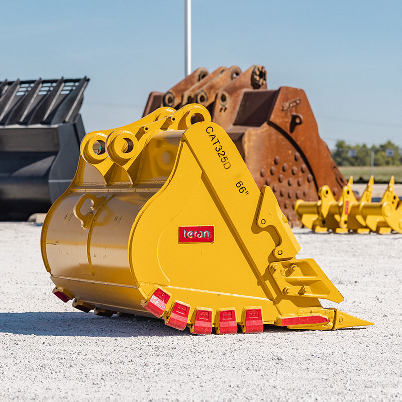 Teran Heavy Duty Excavator Bucket | Model BKT-325D HD | Digging Widths 18" to 66" Inch | Capacity 0.48 To 1.59 Cubic Meters | For Excavators