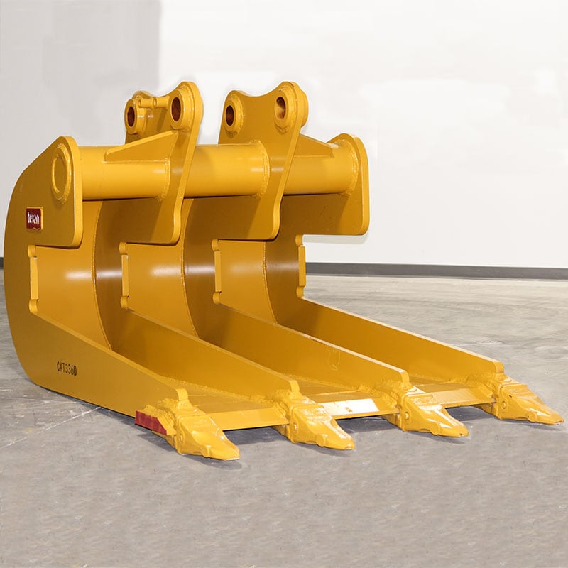 Teran Caterpillar Slab Bucket | Model BKT-312, BKT-320, BKT-325D, BKT-336D & BKT-345 | Bucket Width 36", 42", 48", 54" & 60" inches | For Excavators