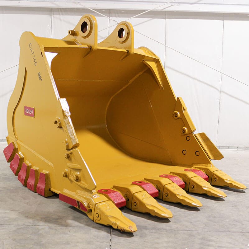 Teran Heavy-Duty Excavator Bucket | Model BKT-345 HD | Digging Width 25" to 84" Inch | Capacity 0.60 to 3.1 Cubic Meters | For Excavators