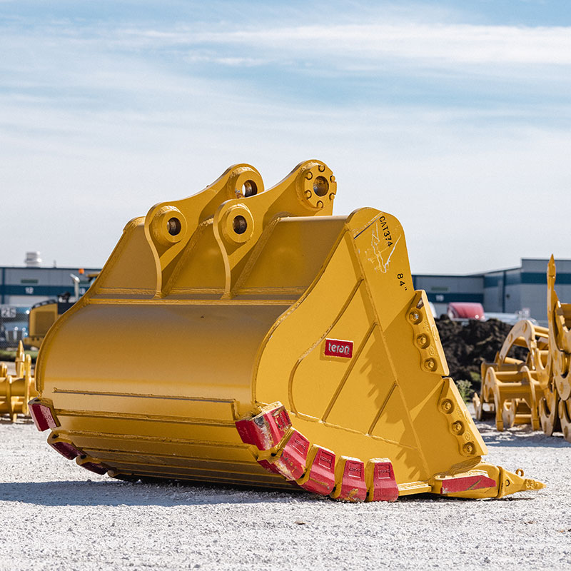 Teran Extra Heavy Duty Excavator Bucket | Model BKT-374 HDX | Digging Width 50", 72", 84" Inch | Capacity 2.3 to 3.65 Cubic Meters | For Excavators