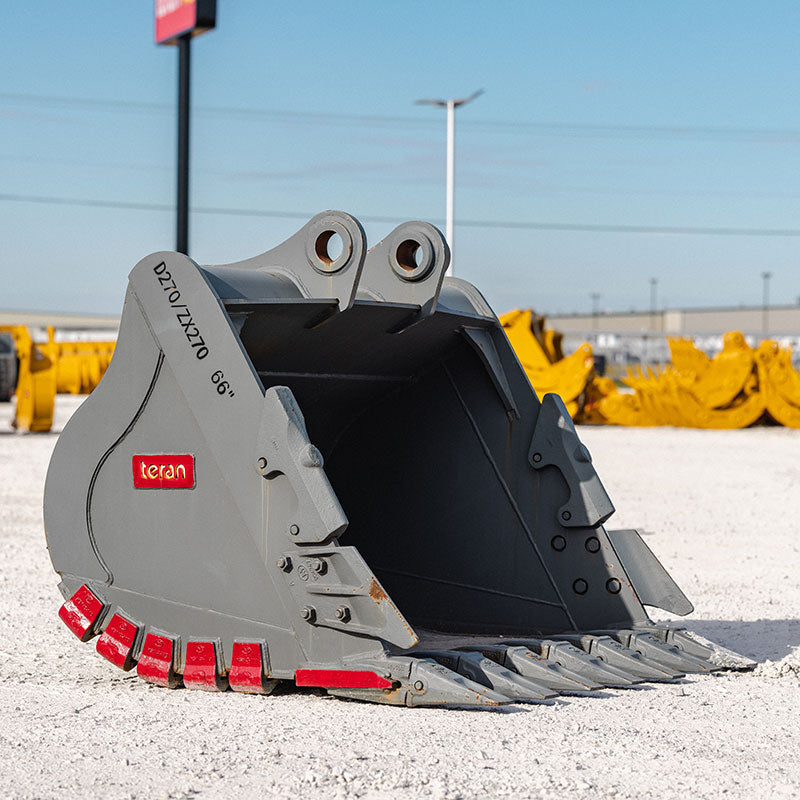 Teran Heavy-Duty Excavator Bucket | Model BKT-JD270 | 18" to 66" Inch Digging | Capacity 0.30 to 1.65 Cubic Meters | For Excavators