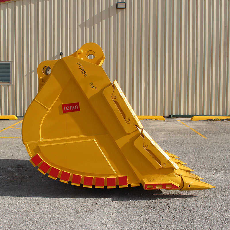 Teran Heavy Duty Rock Bucket | Model BKT-PC650 HDOM | Digging Width 78" & 84" Inch | Capacity 3.5 to 3.75 Cubic Meter | For Excavators