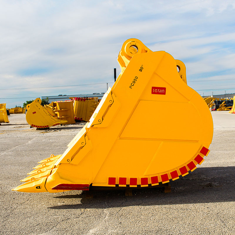 Teran Heavy Duty Rock Bucket | Model BKT-PC95090HDOM | Digging Width 90" Inch | Capacity 6.5 Cubic Meter | For Excavators