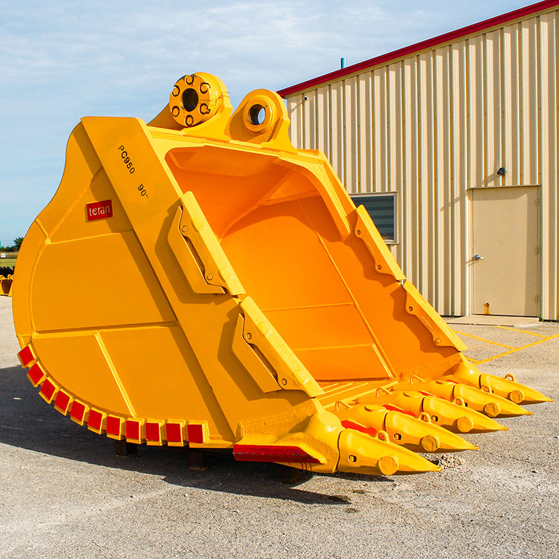 Teran Heavy Duty Rock Bucket | Model BKT-PC95090HDOM | Digging Width 90" Inch | Capacity 6.5 Cubic Meter | For Excavators