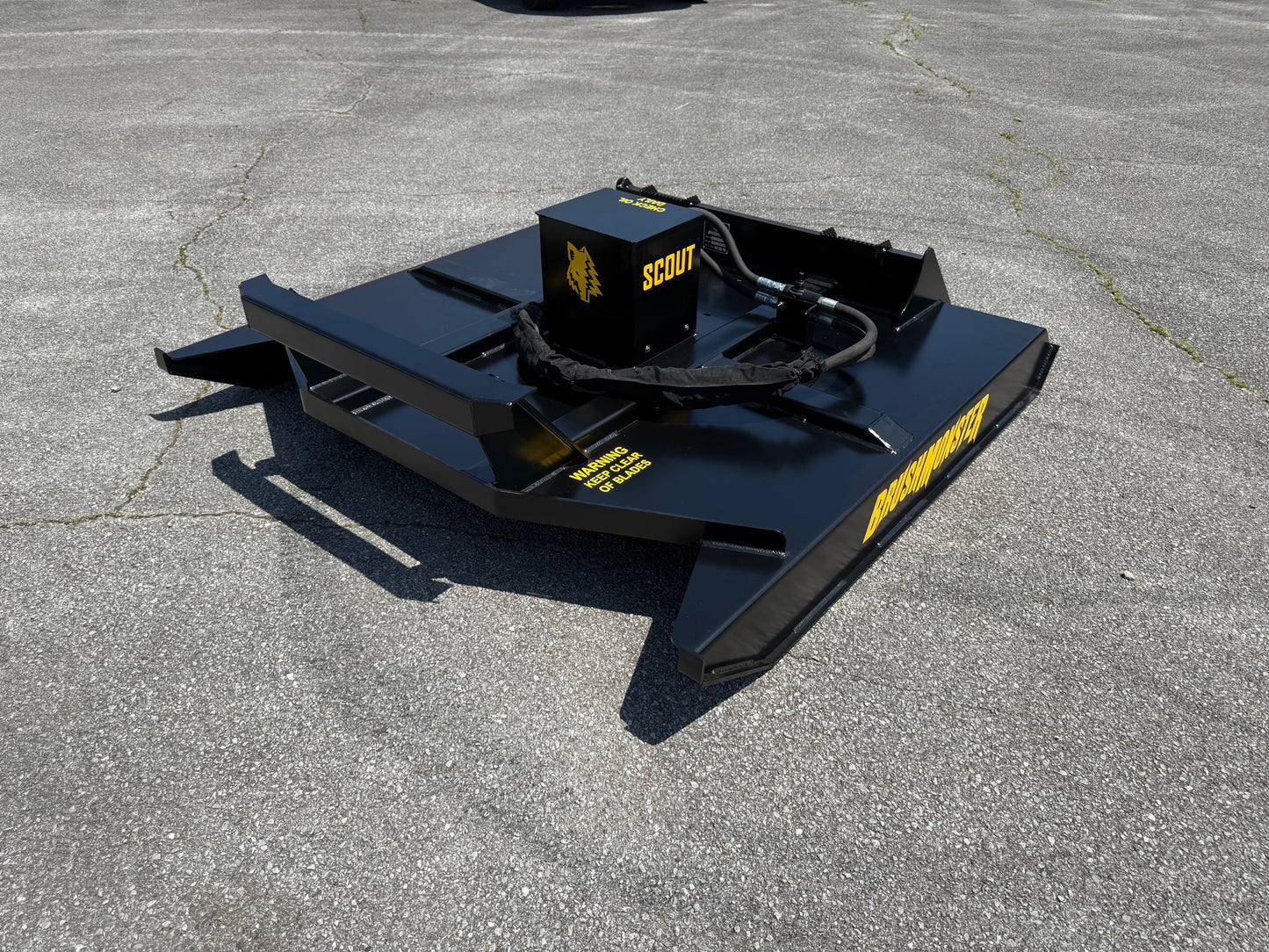 BrushMonster Tree Shear | Models 60 SCOUT & 72 SCOUT | 62"–75" Width | 6" Tree Capacity | 15–24 GPM | For Skid-Steer Loaders