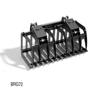 HLA Attachment Debris Brush Grapple Less Loader Mount | Model Grapple 66 To 96 | 66" To 96" Width | For Tractor