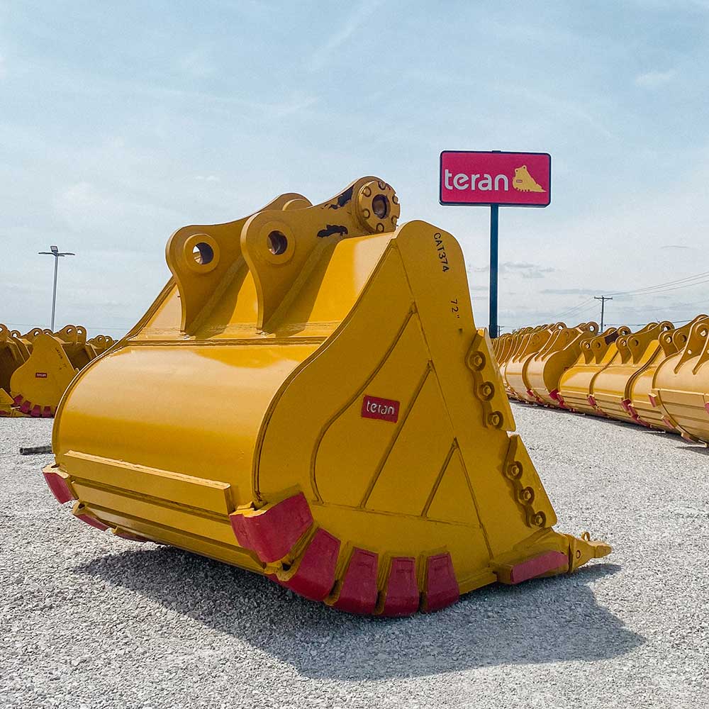 Teran Extra Heavy Duty Excavator Bucket | Model BKT-374 HDX | Digging Width 50", 72", 84" Inch | Capacity 2.3 to 3.65 Cubic Meters | For Excavators